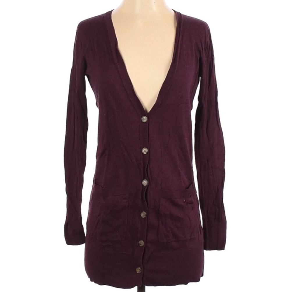 Women's Plum Cardigan Sweater